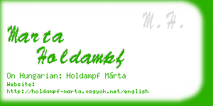 marta holdampf business card